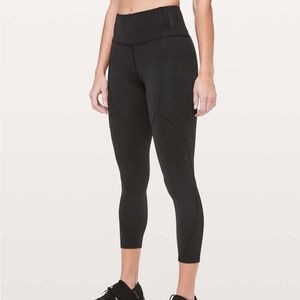 Lululemon To The Beat Tights 24" X SoulCycle Collab Leggings in Black Pre-Owned